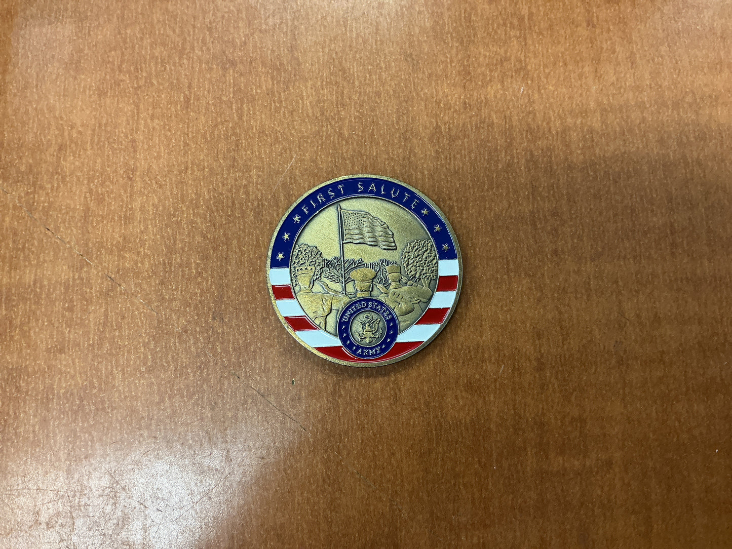 Army first salute coin
