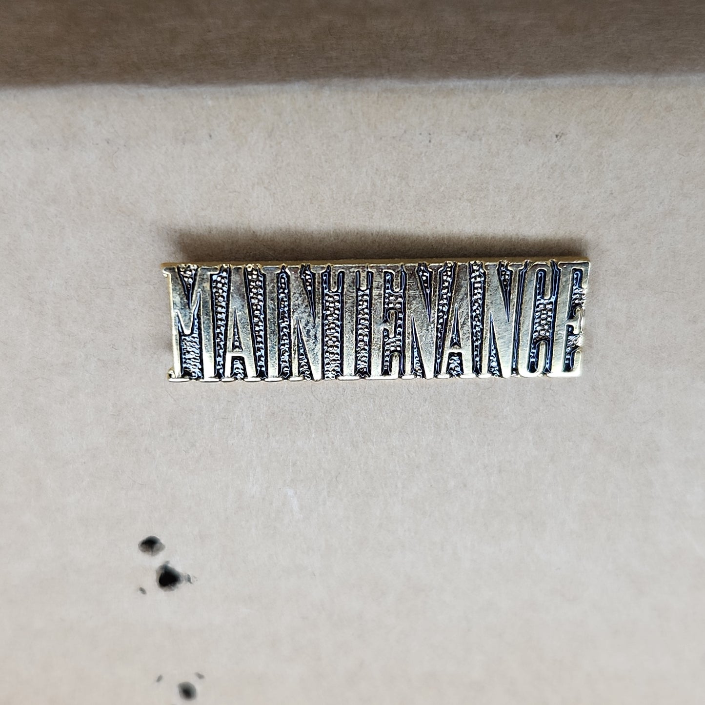 Maintenance