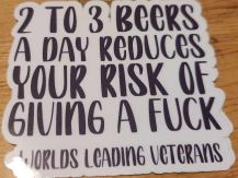 2 TO 3 Beers decal