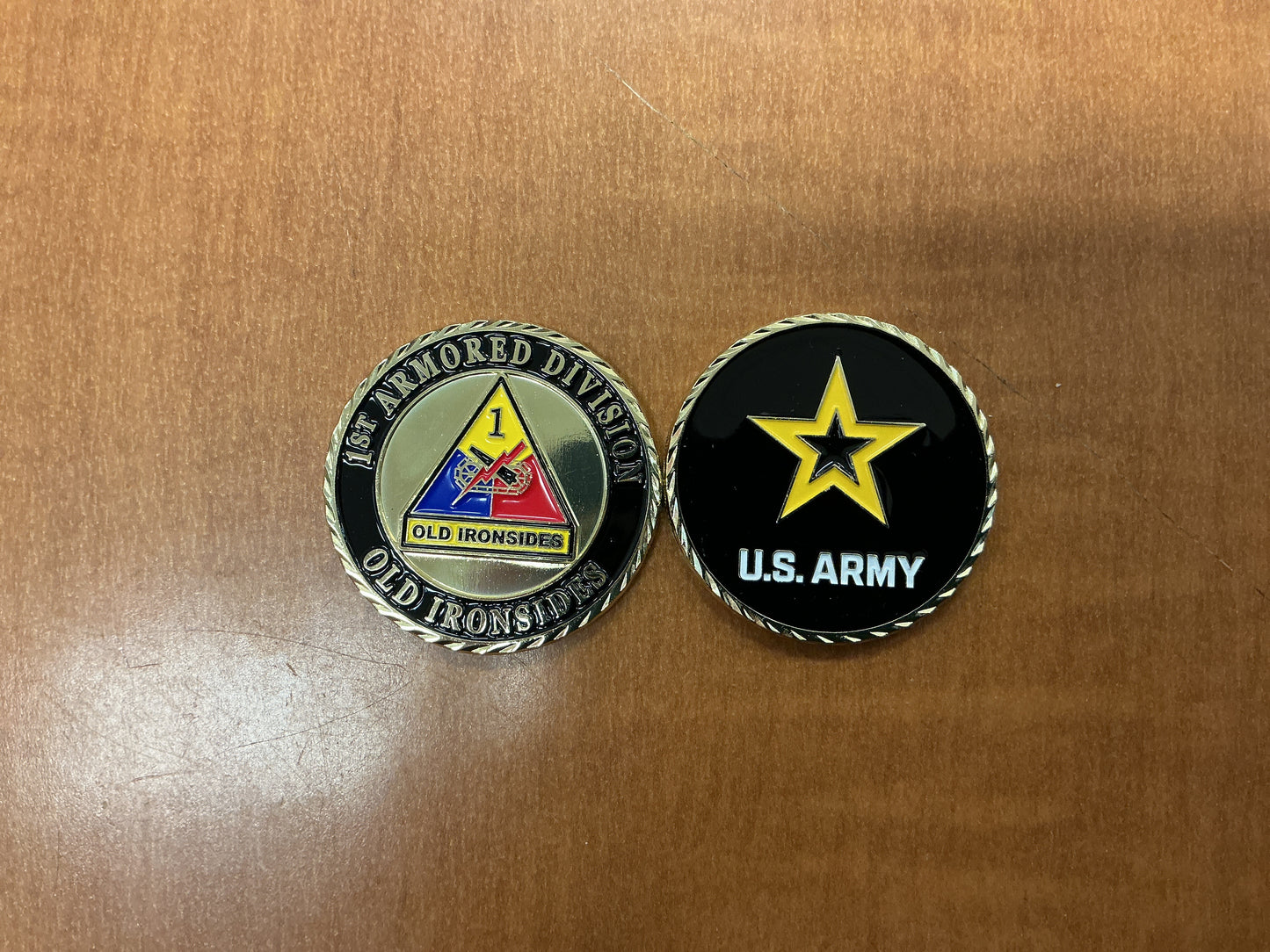 1st armored division coin