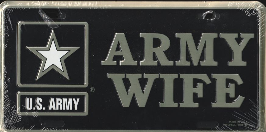 U.S. Army Wife License Plate
