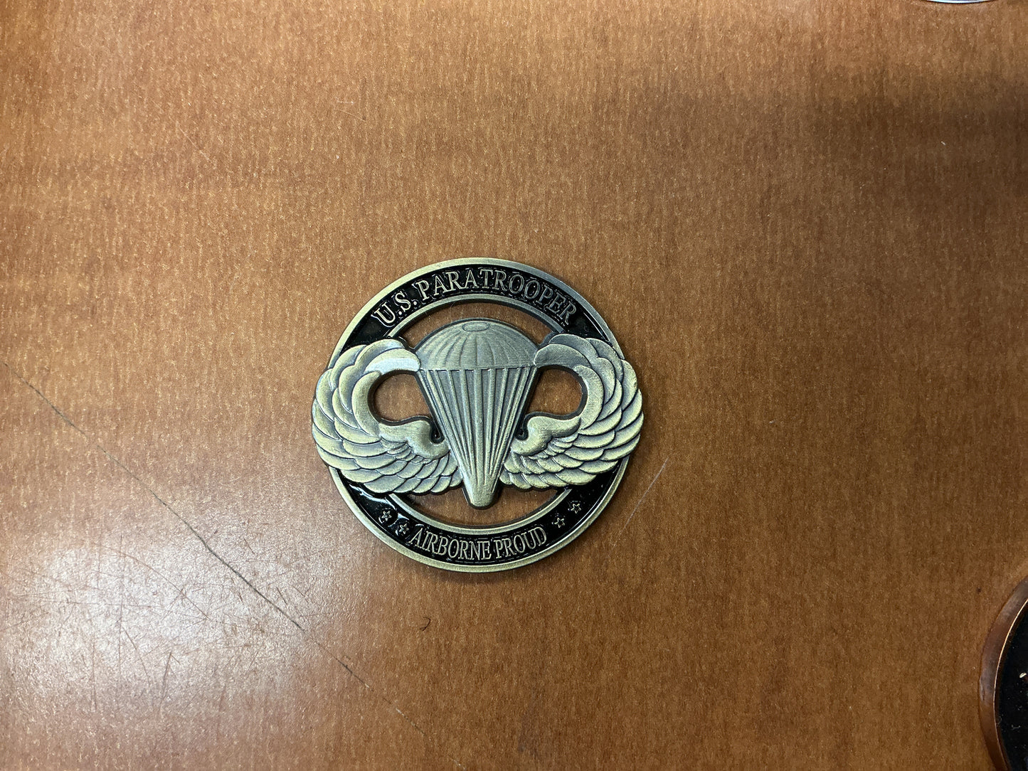 Us paratrooper coin