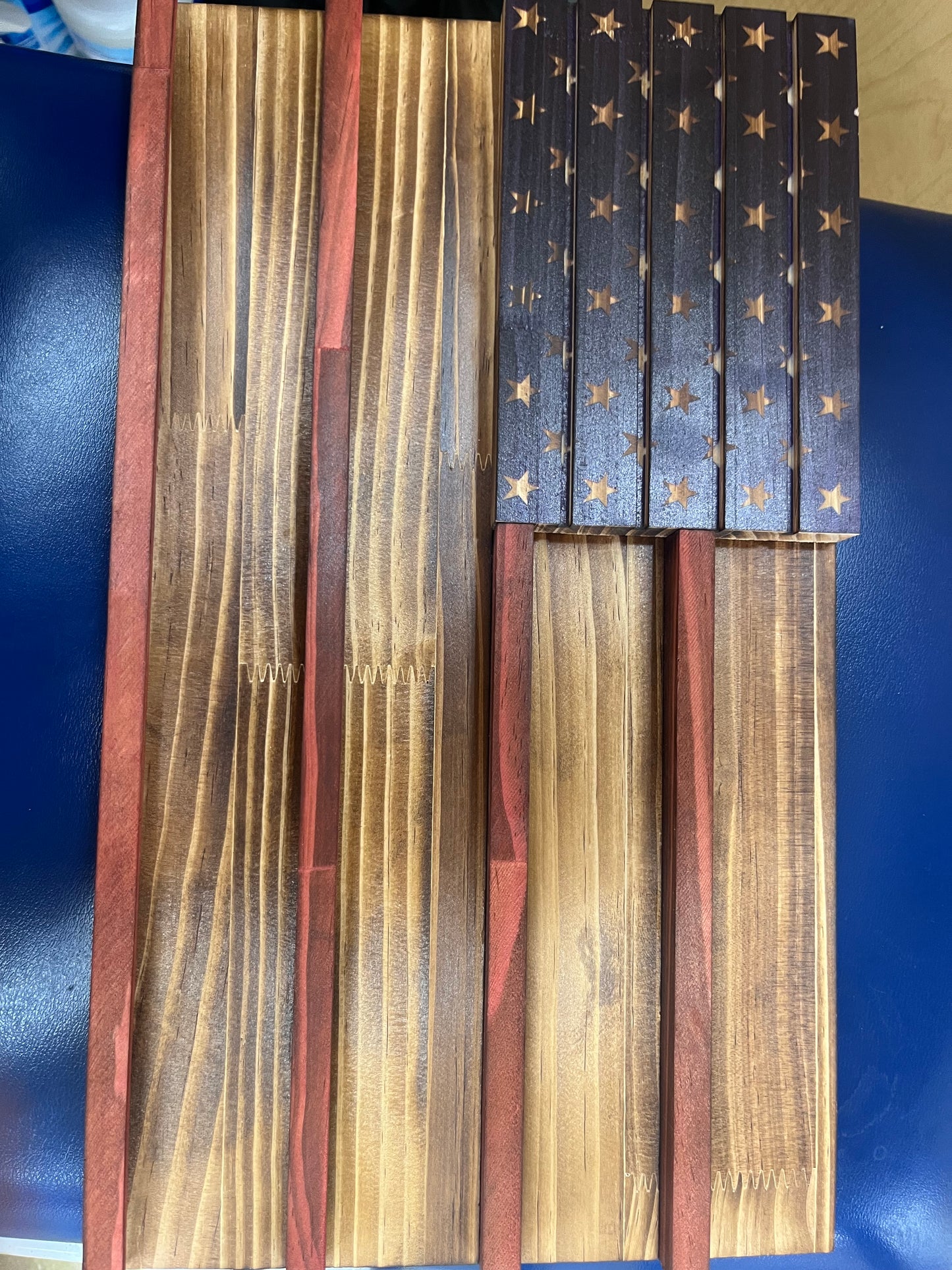 US Flag Wood Display
