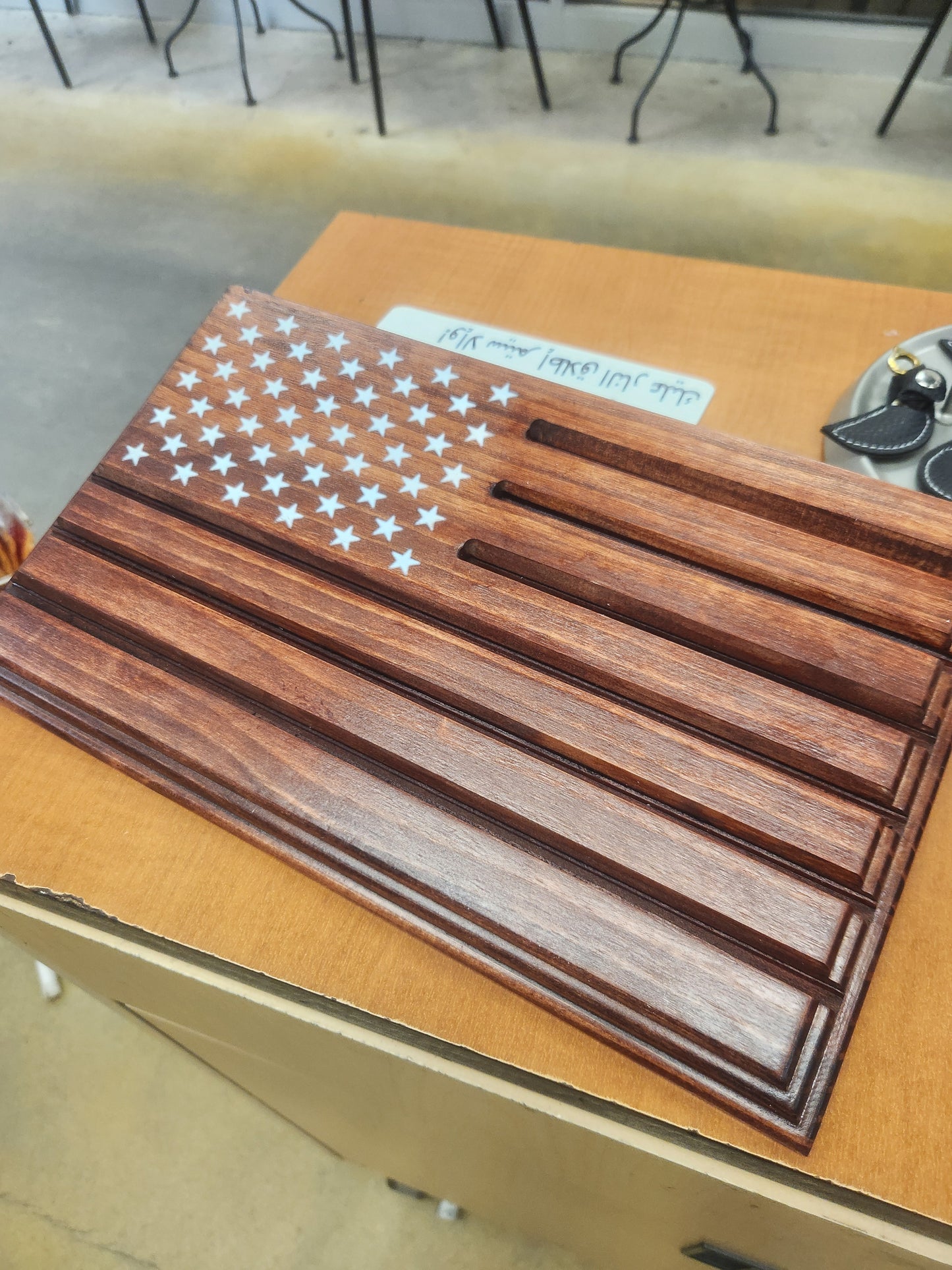 Wood flag