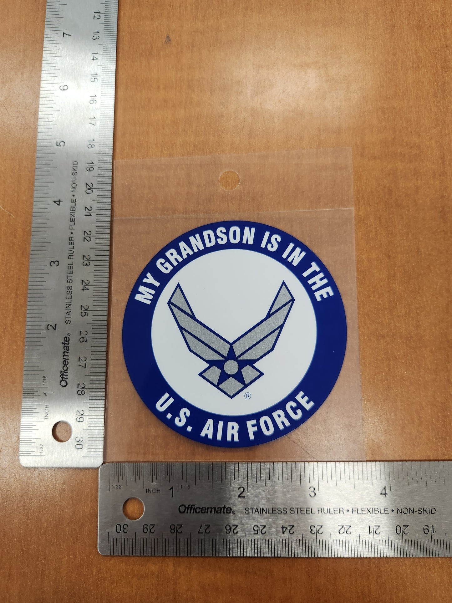 Grandson in the airforce transparent