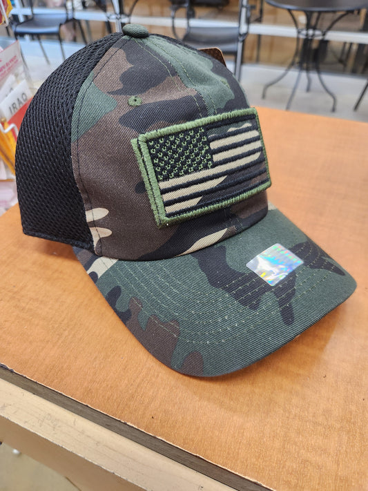 Camo / black mesh back