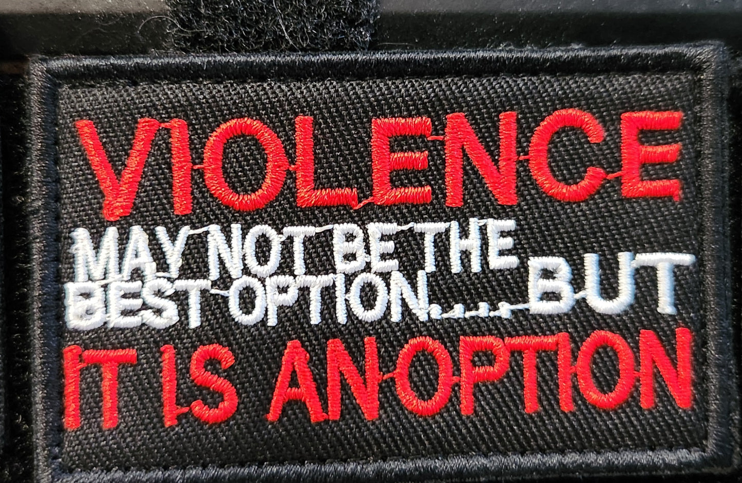 Violence may not be the best option