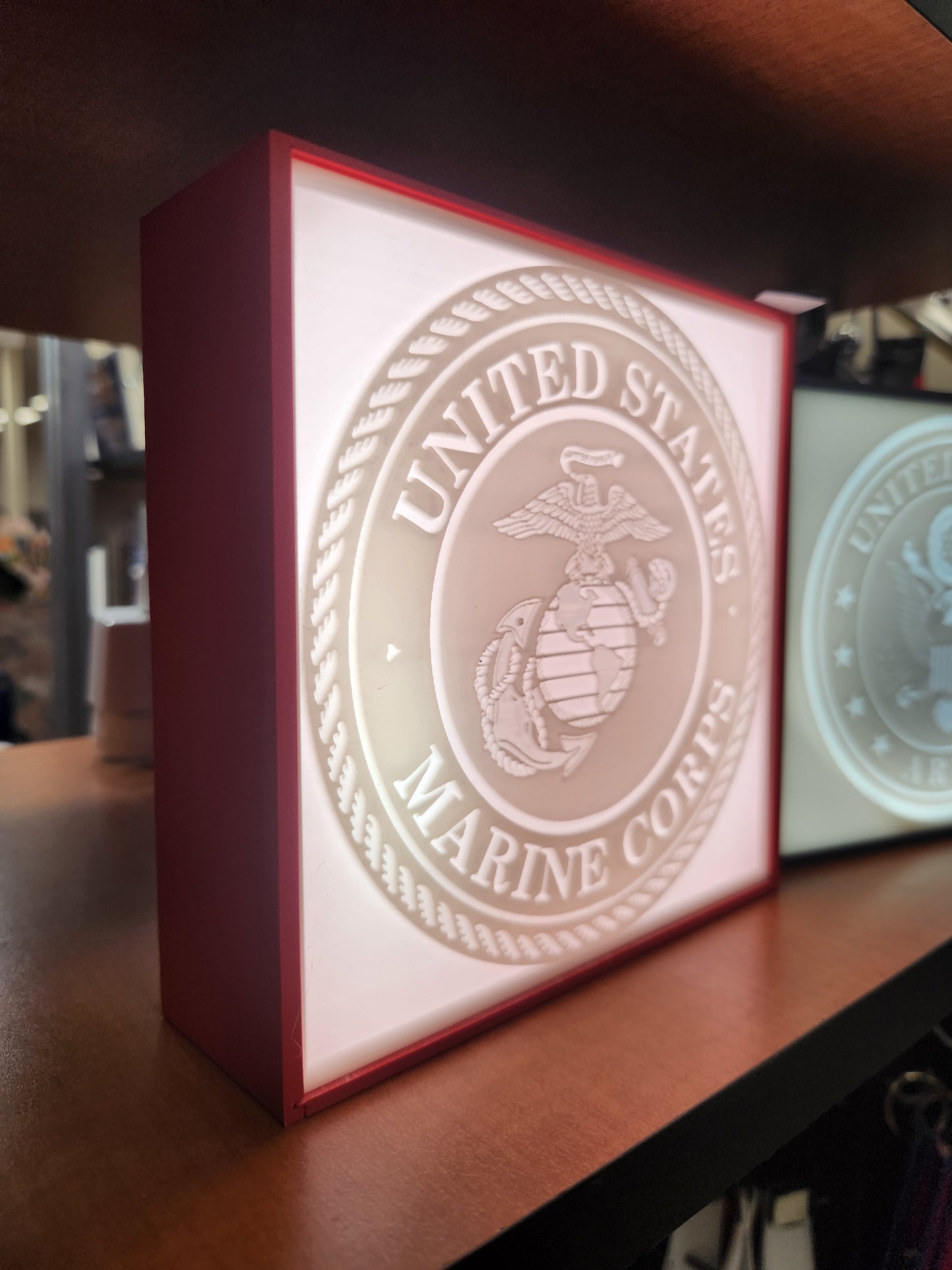 3d printed light up shelf sitter