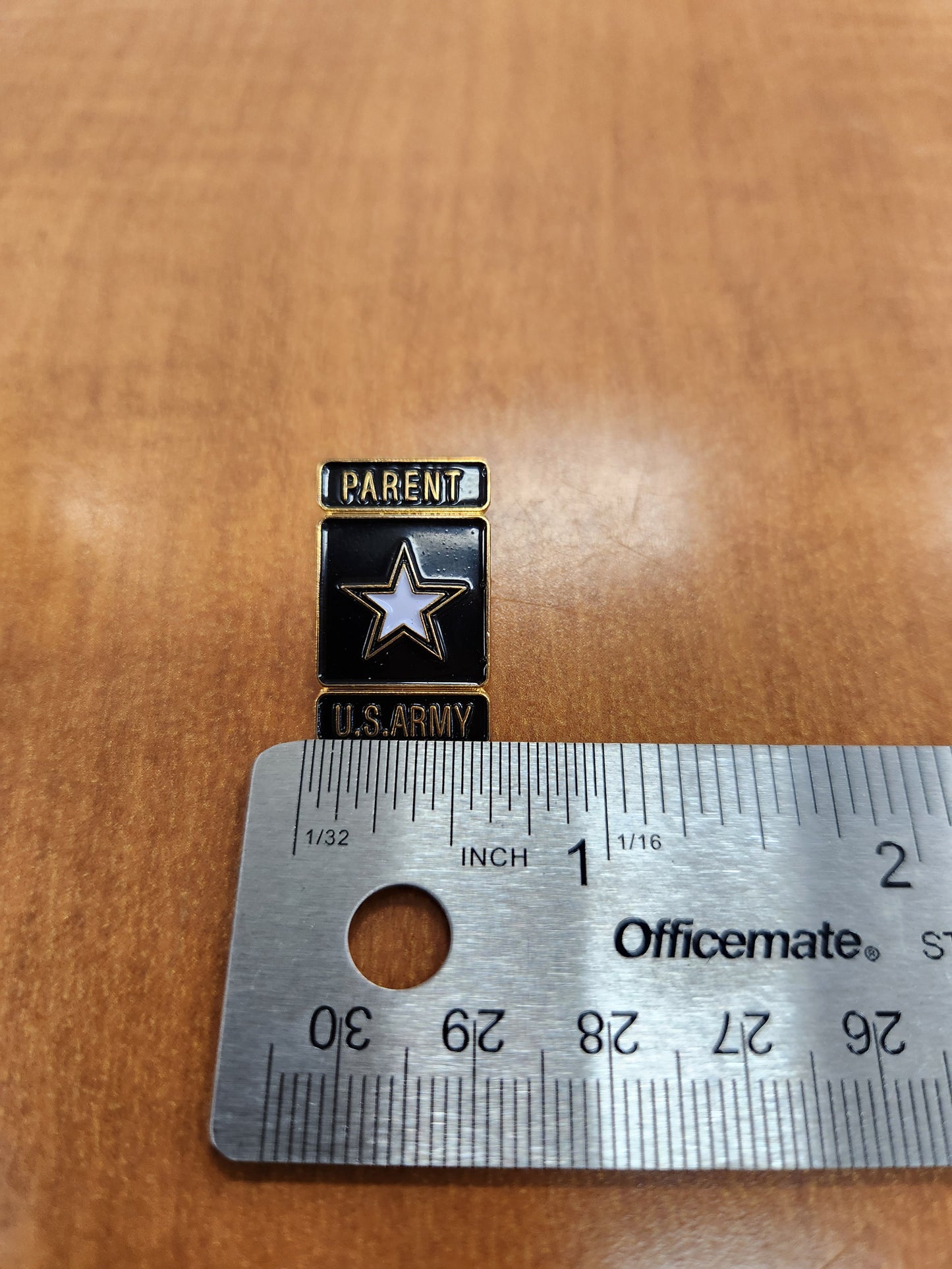 Us army parent square star lapel pin