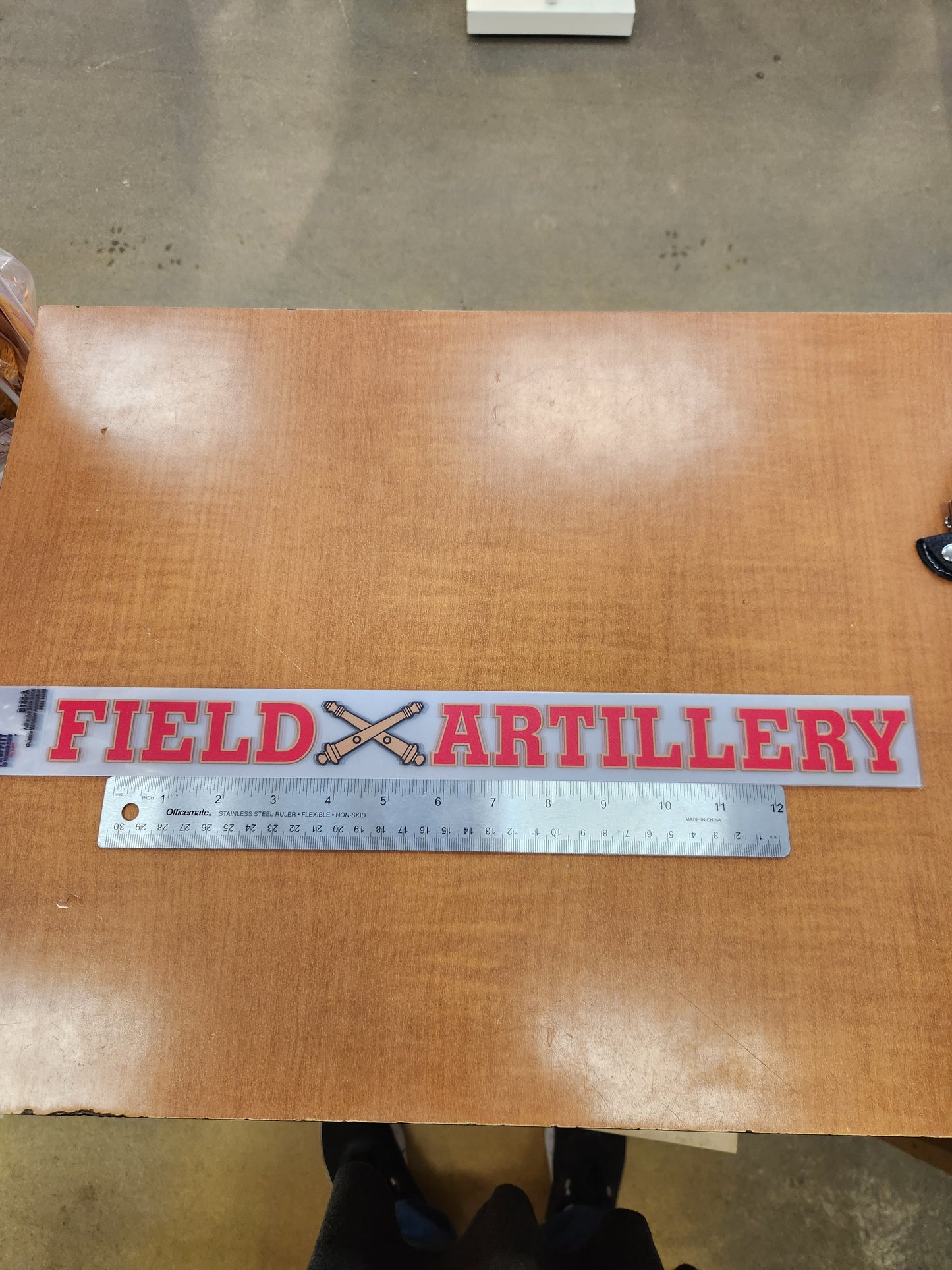 Field artillery strip