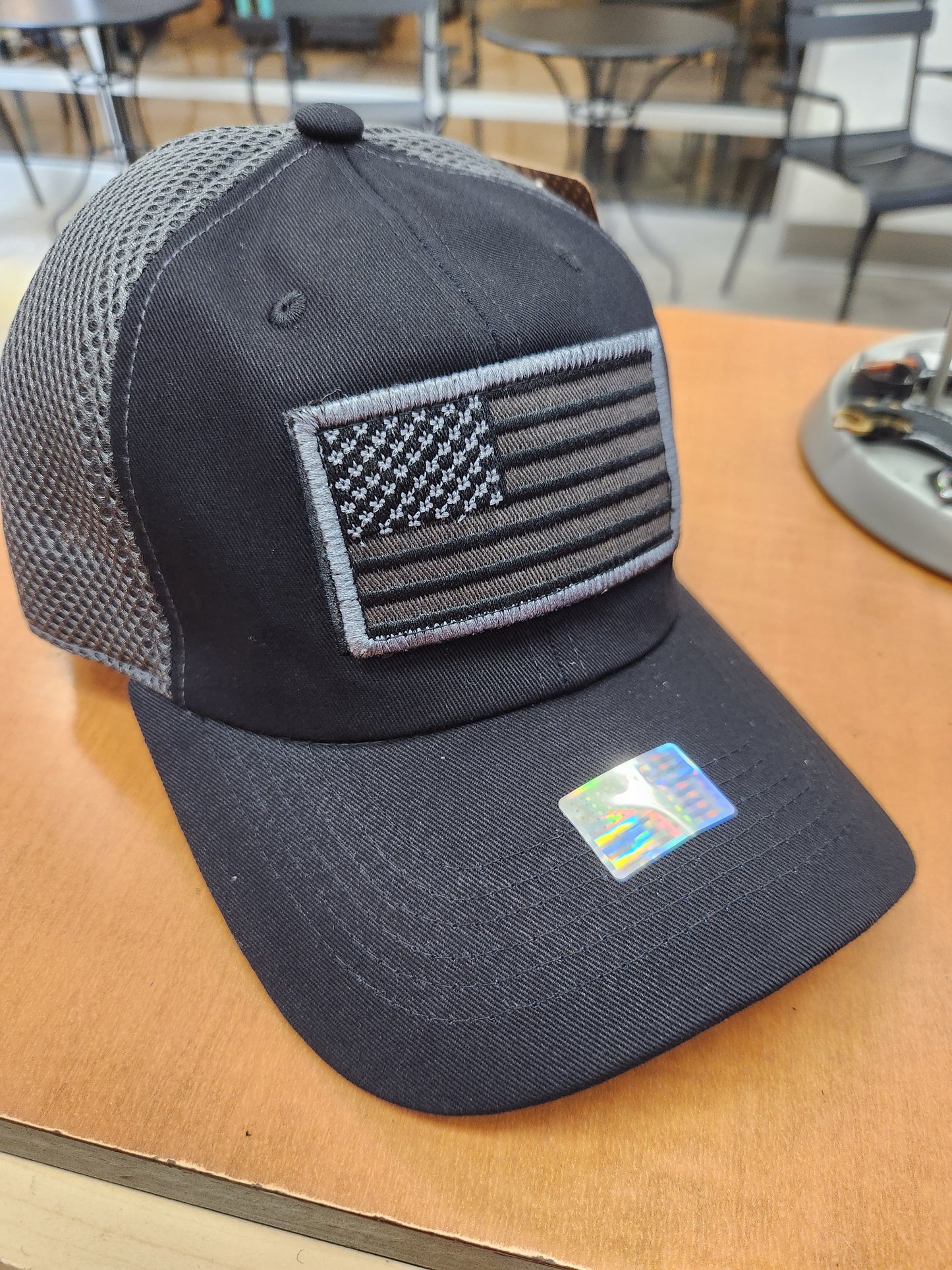 Black and dark Grey mesh back