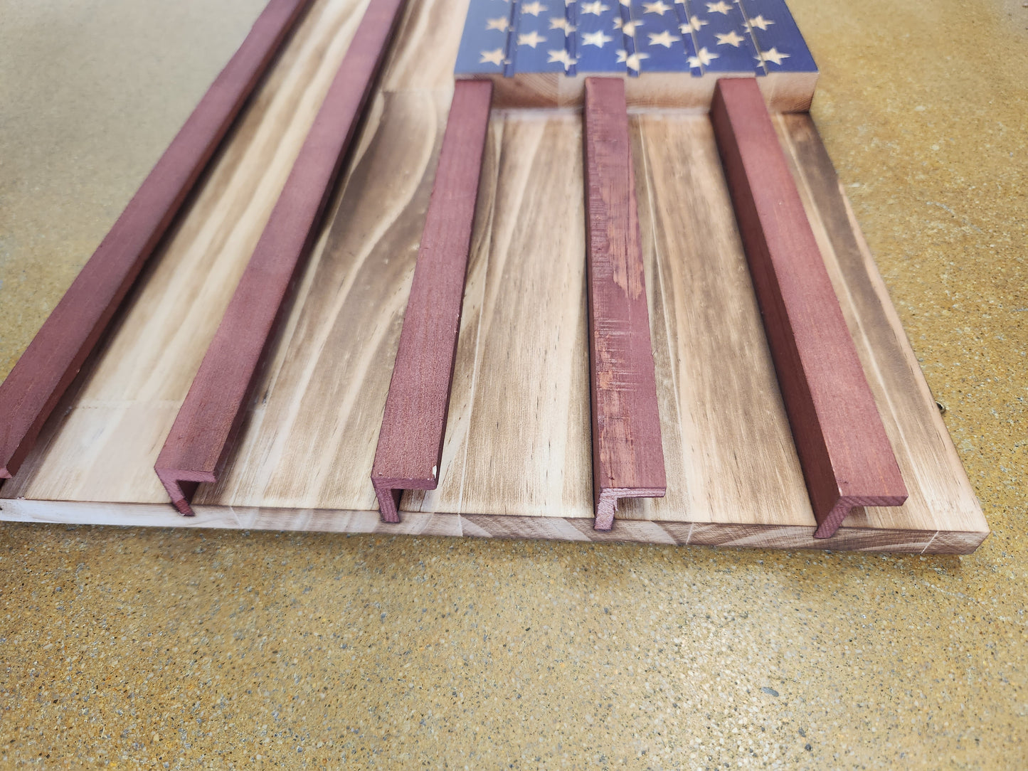 American flag rack