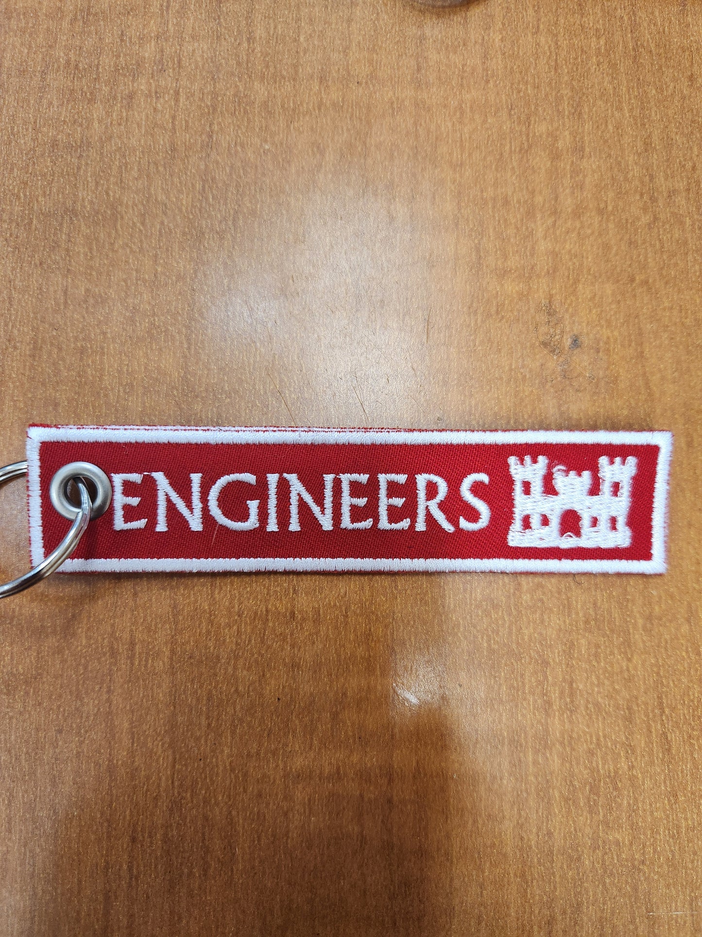 Engineer strip keychain
