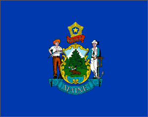 Maine 3x5 Flag