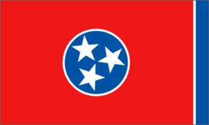 Tennessee 3x5 Flag