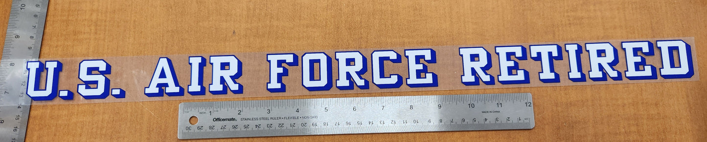 Air force retired large