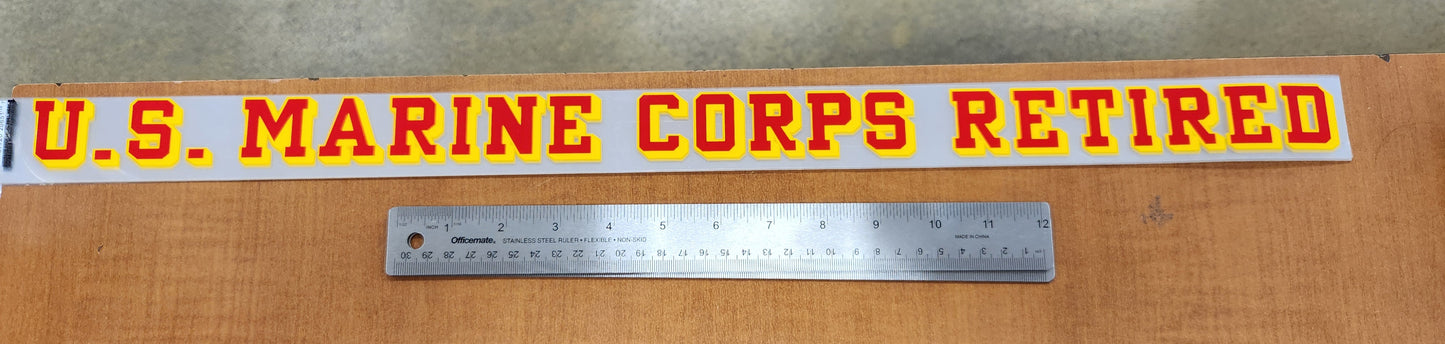 Us Marine corps retired strip