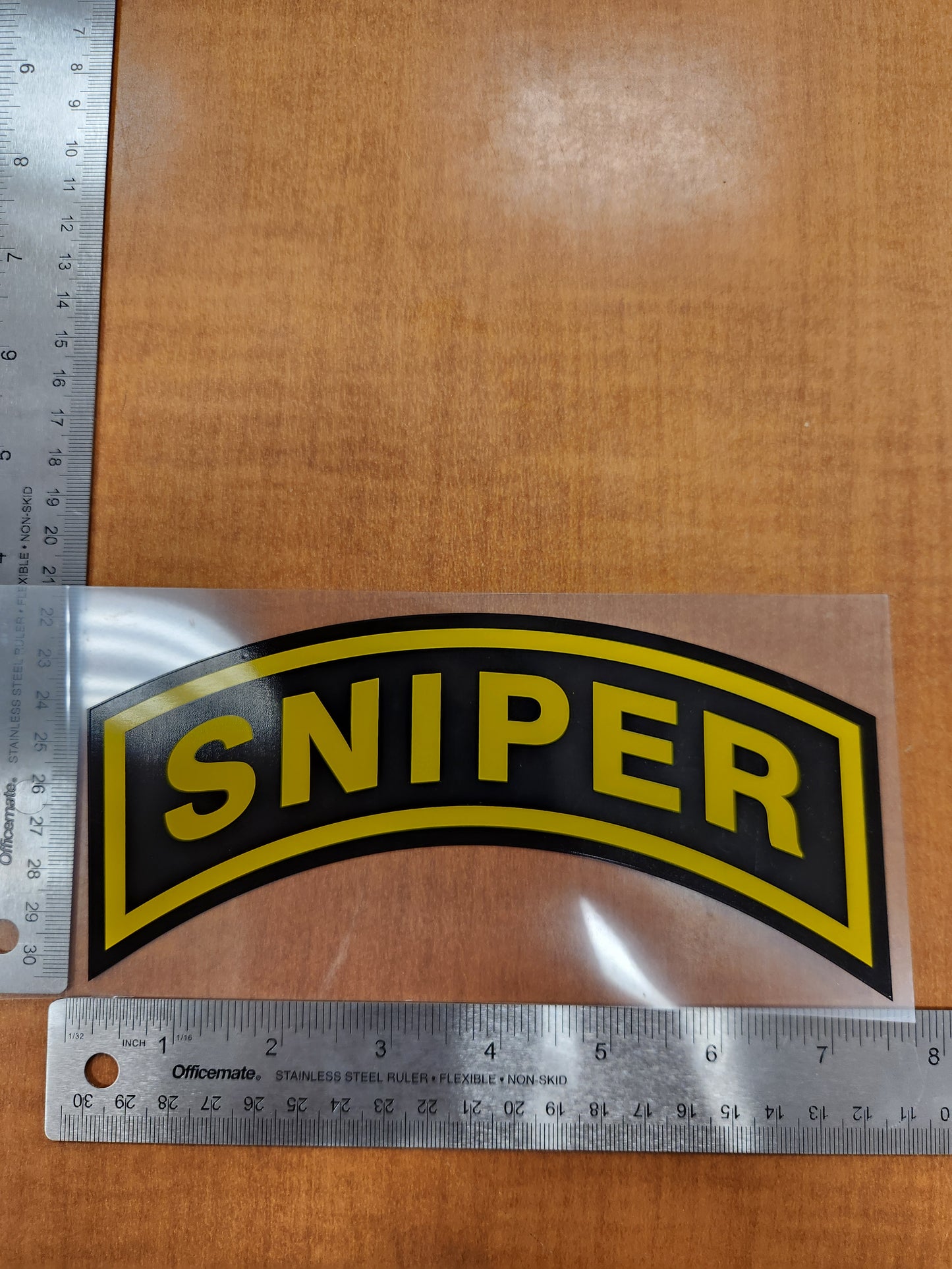 Sniper tab sticker