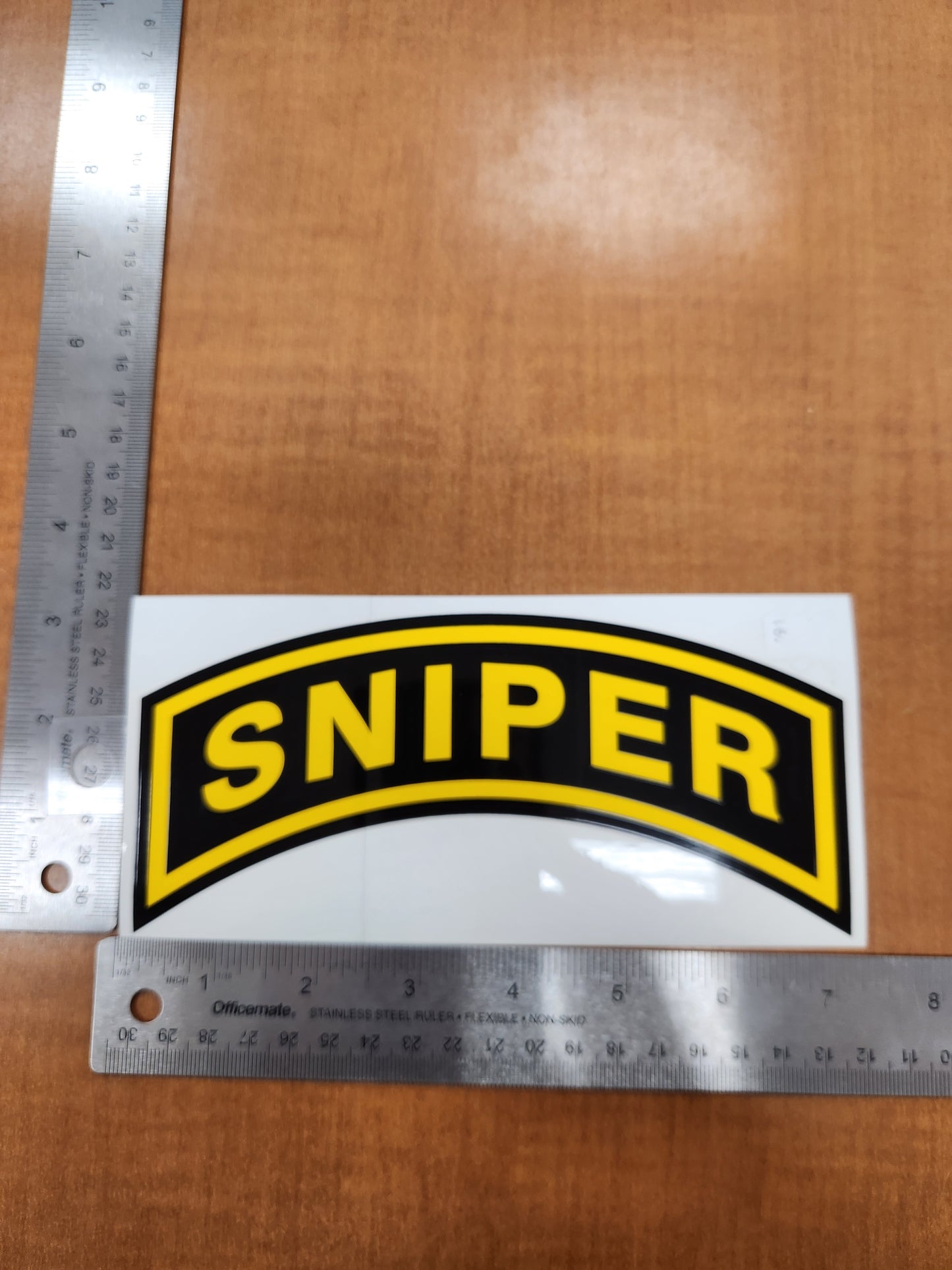 Sniper tab sticker