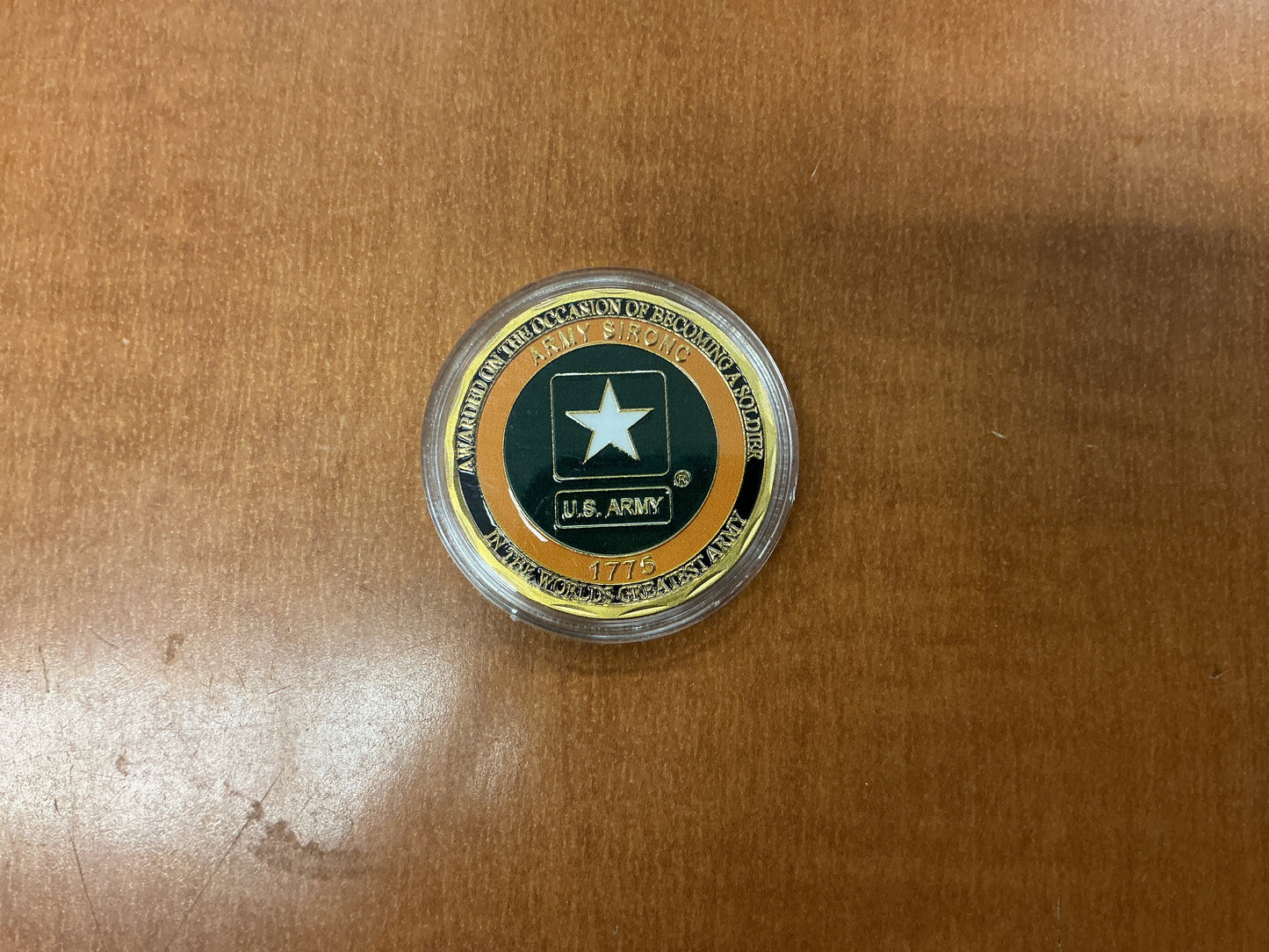 Army strong coin