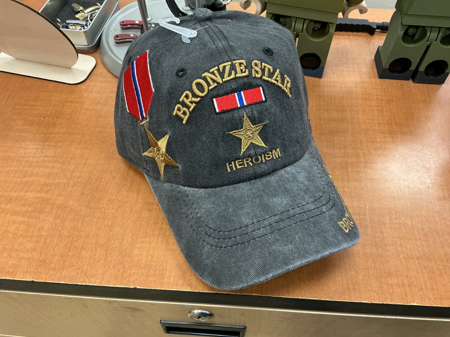 Bronze star relaxed fit hat