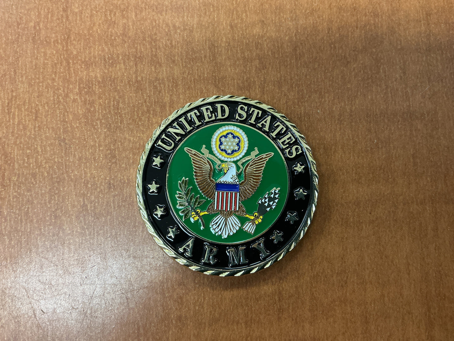 Army veteran coin