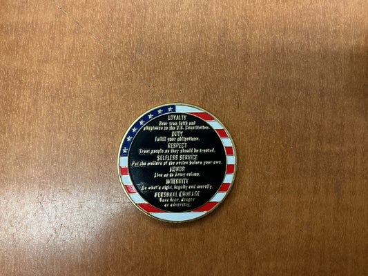 Army core values coin