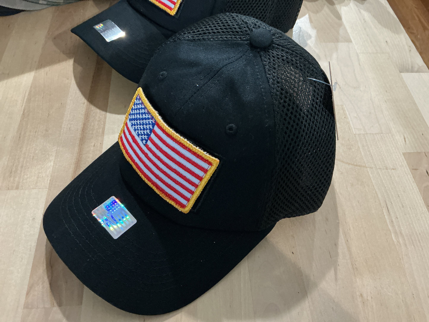 Black hat with flag