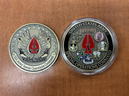 Special operations command coin
