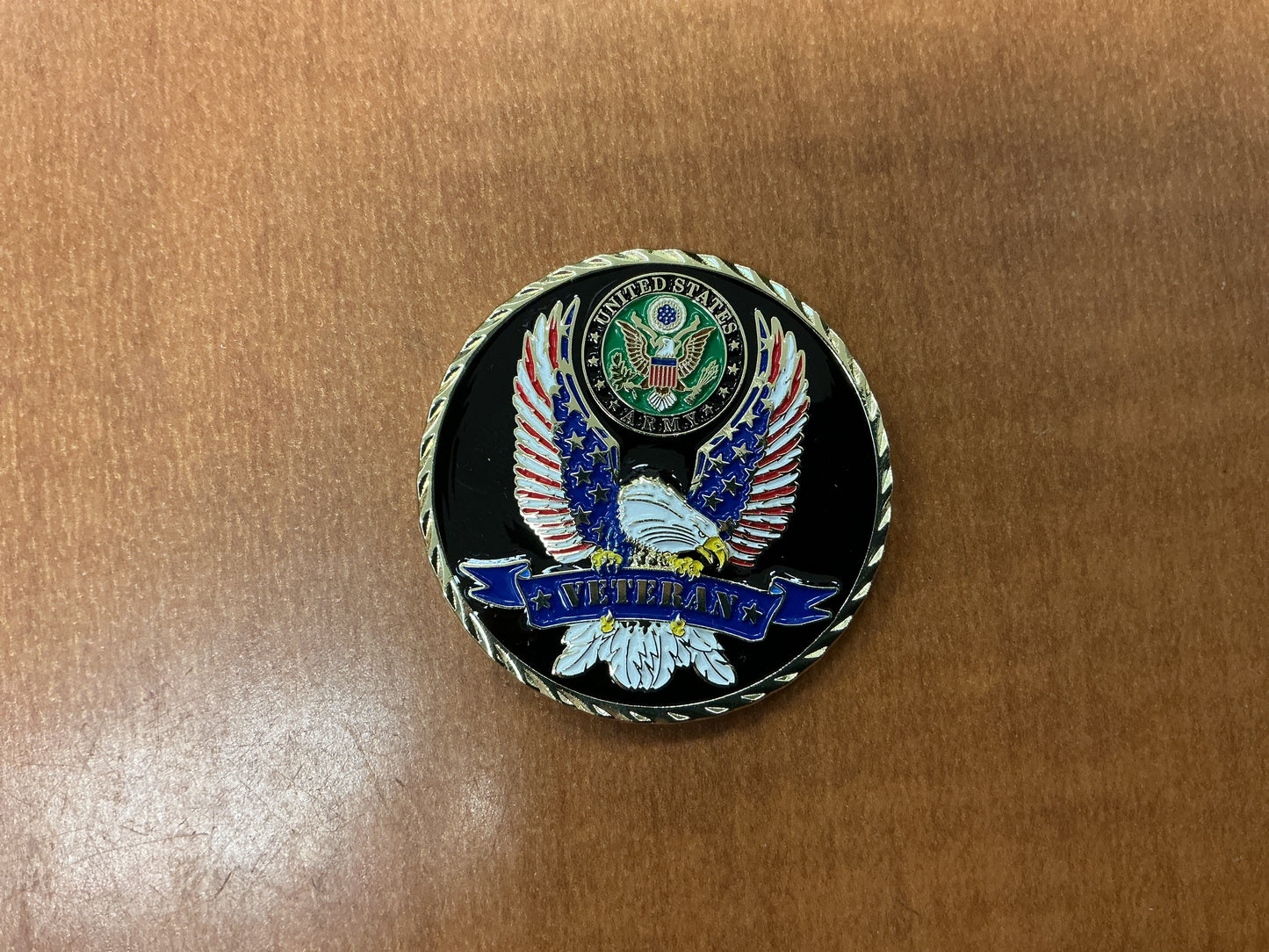 Army veteran coin
