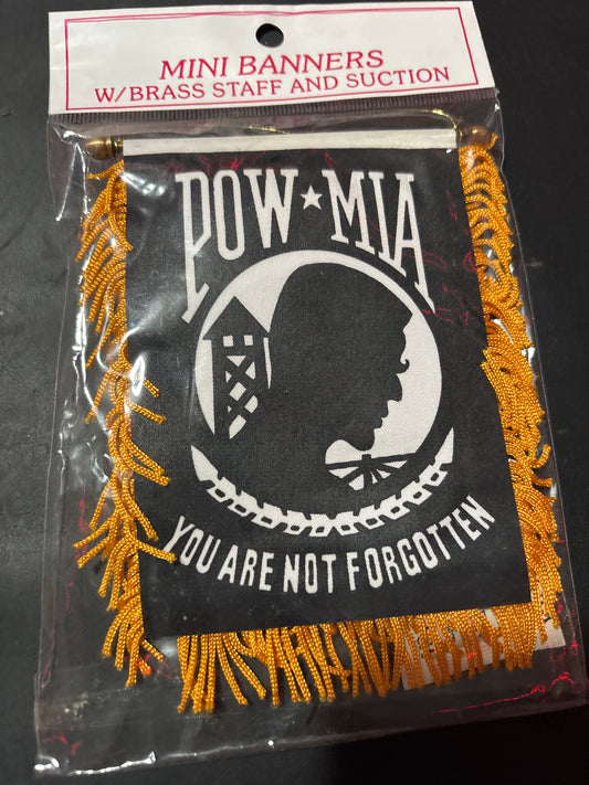 Pow Mia Mini Banner