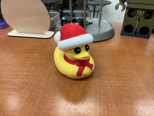 Christmas rubber ducky