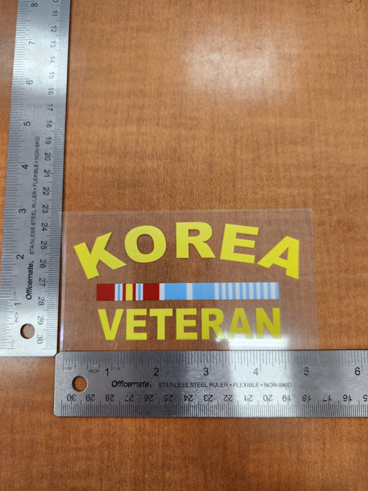 Korea veteran yellow ribbon transparent