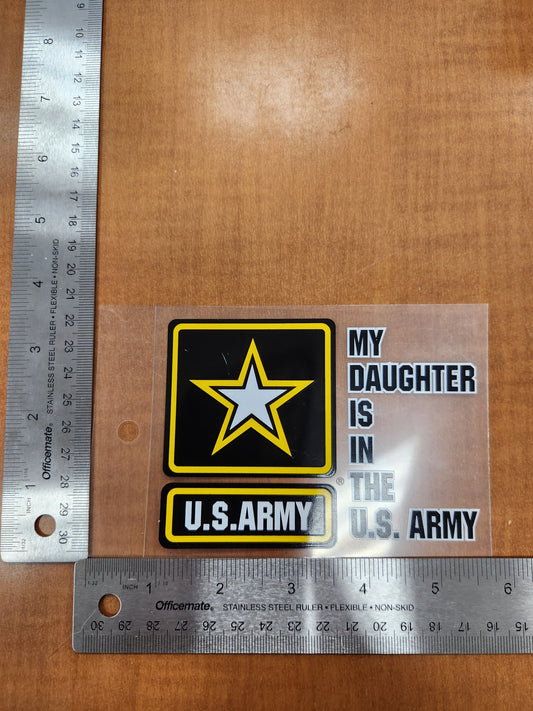 Daughter is in the army transparent