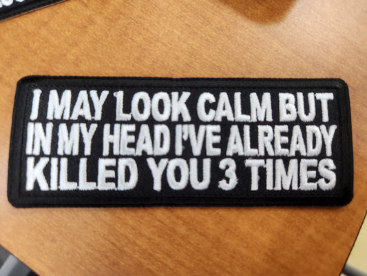 I may look calm but