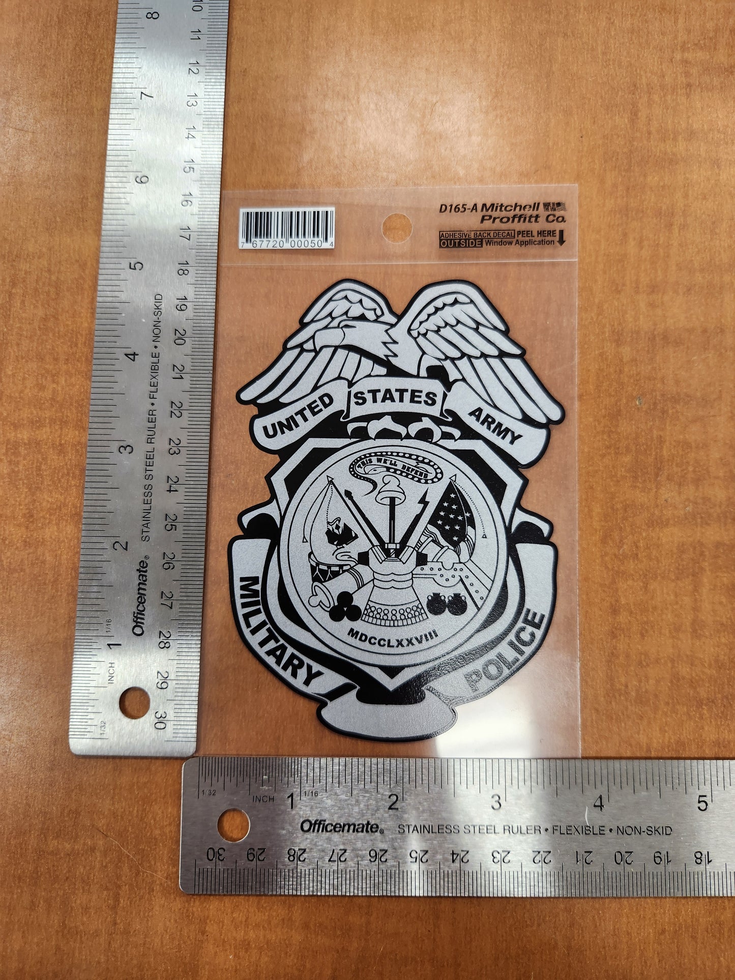 Military badge transparent