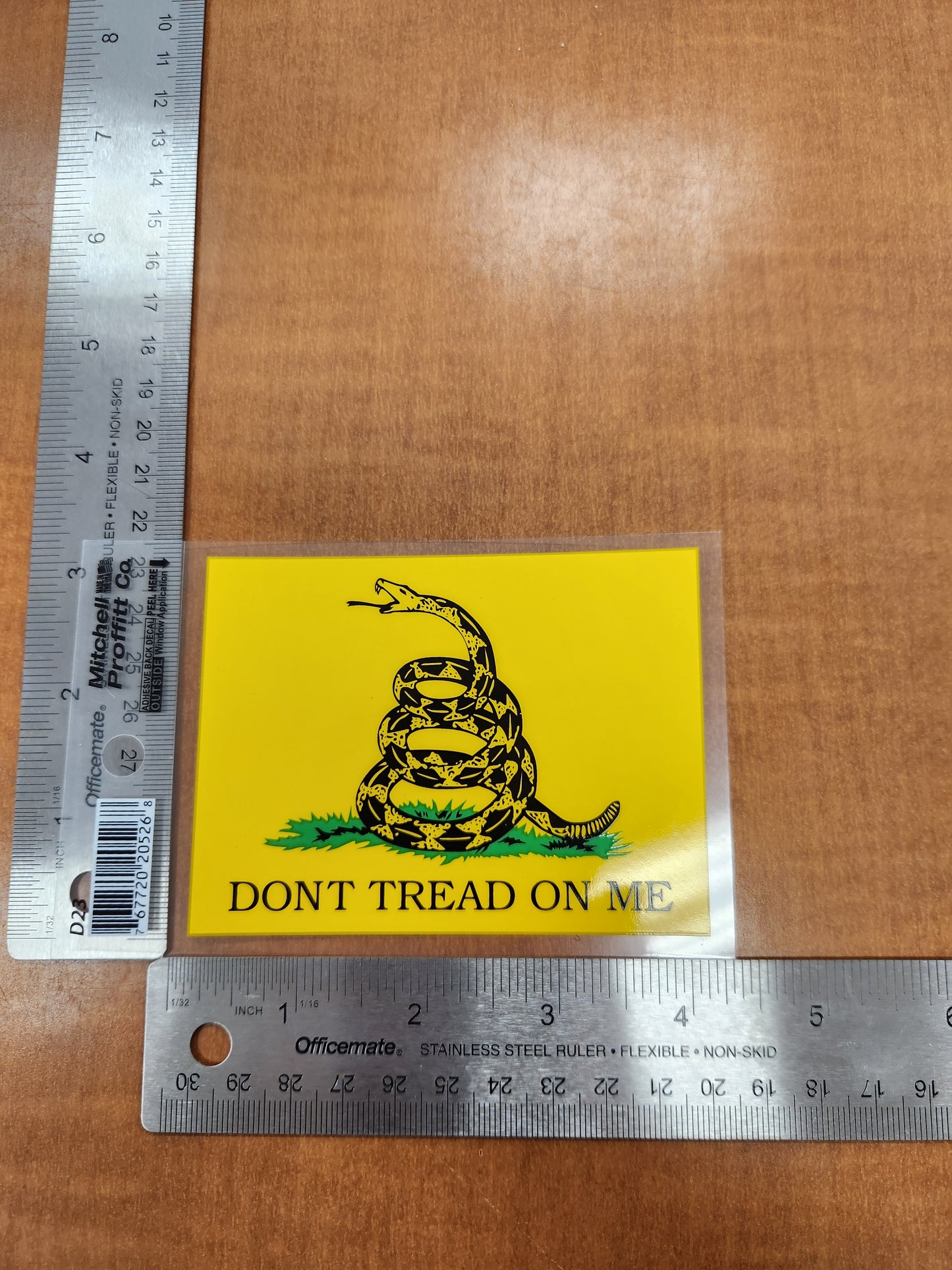 Don't tread on me transparent