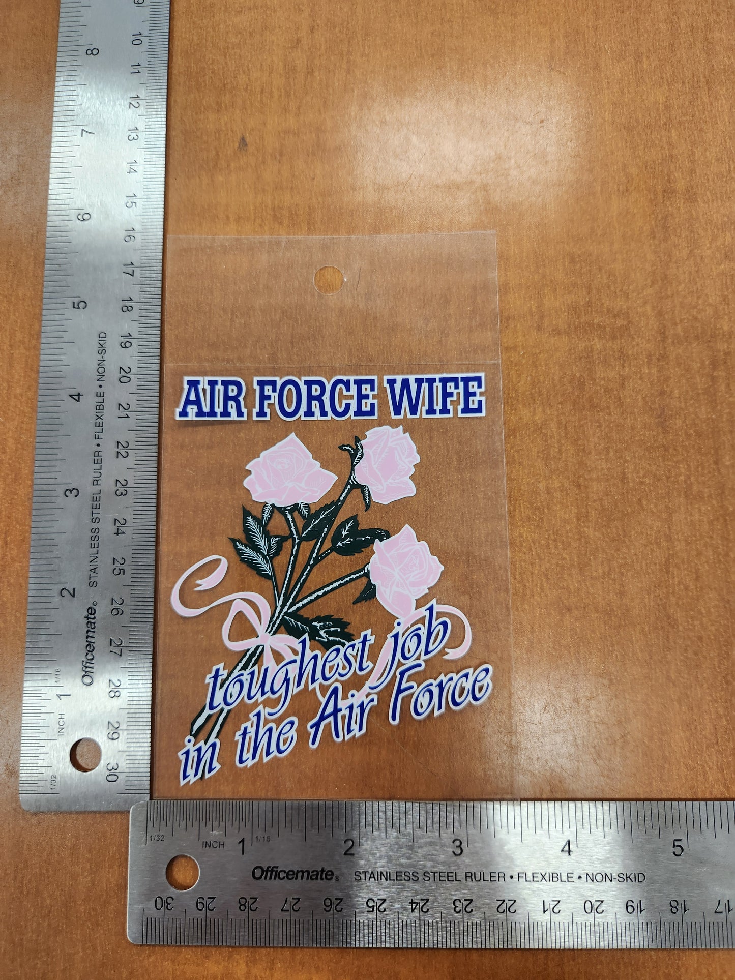 Airforce wife transparent