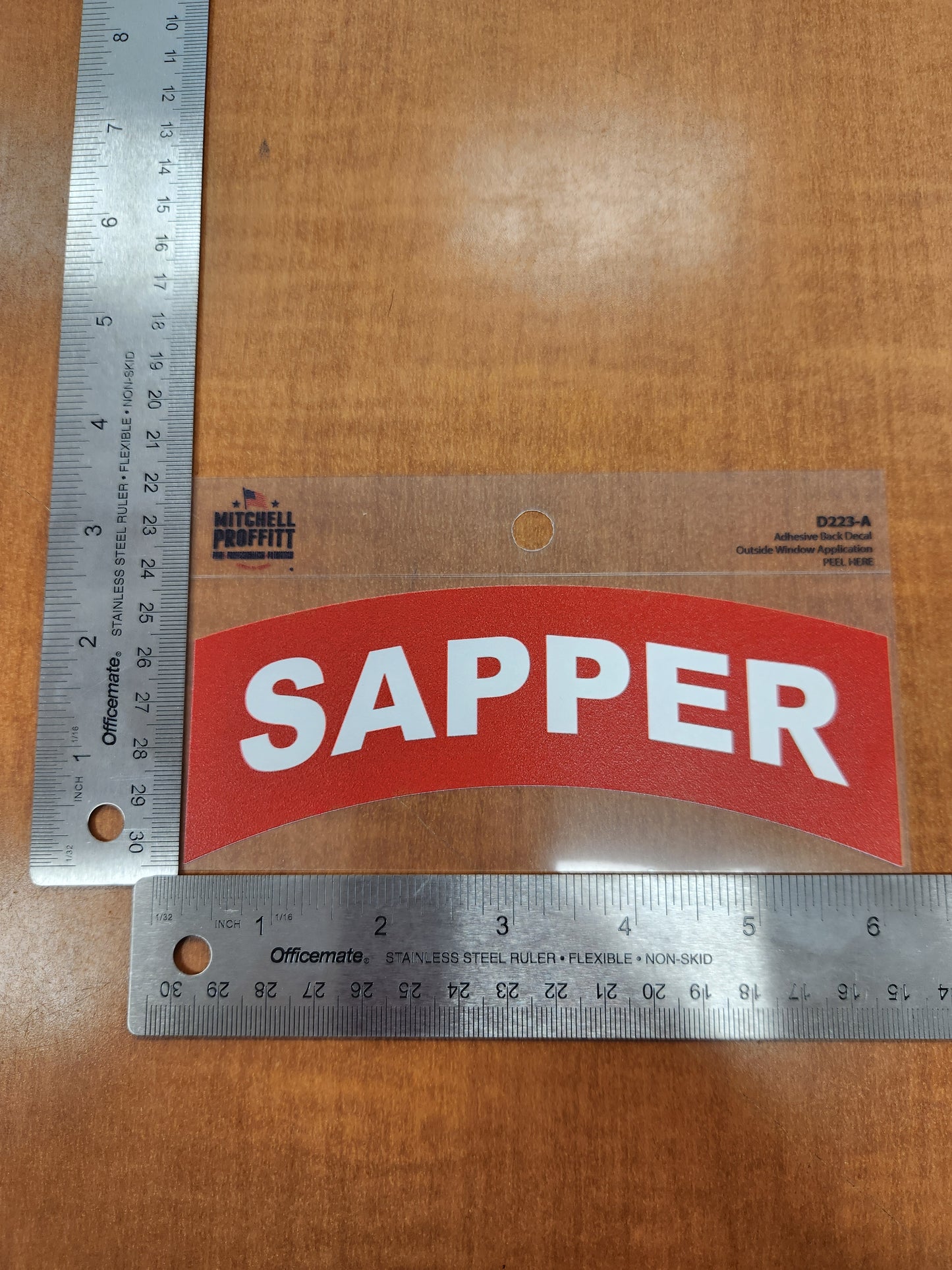 Sapper tab decal