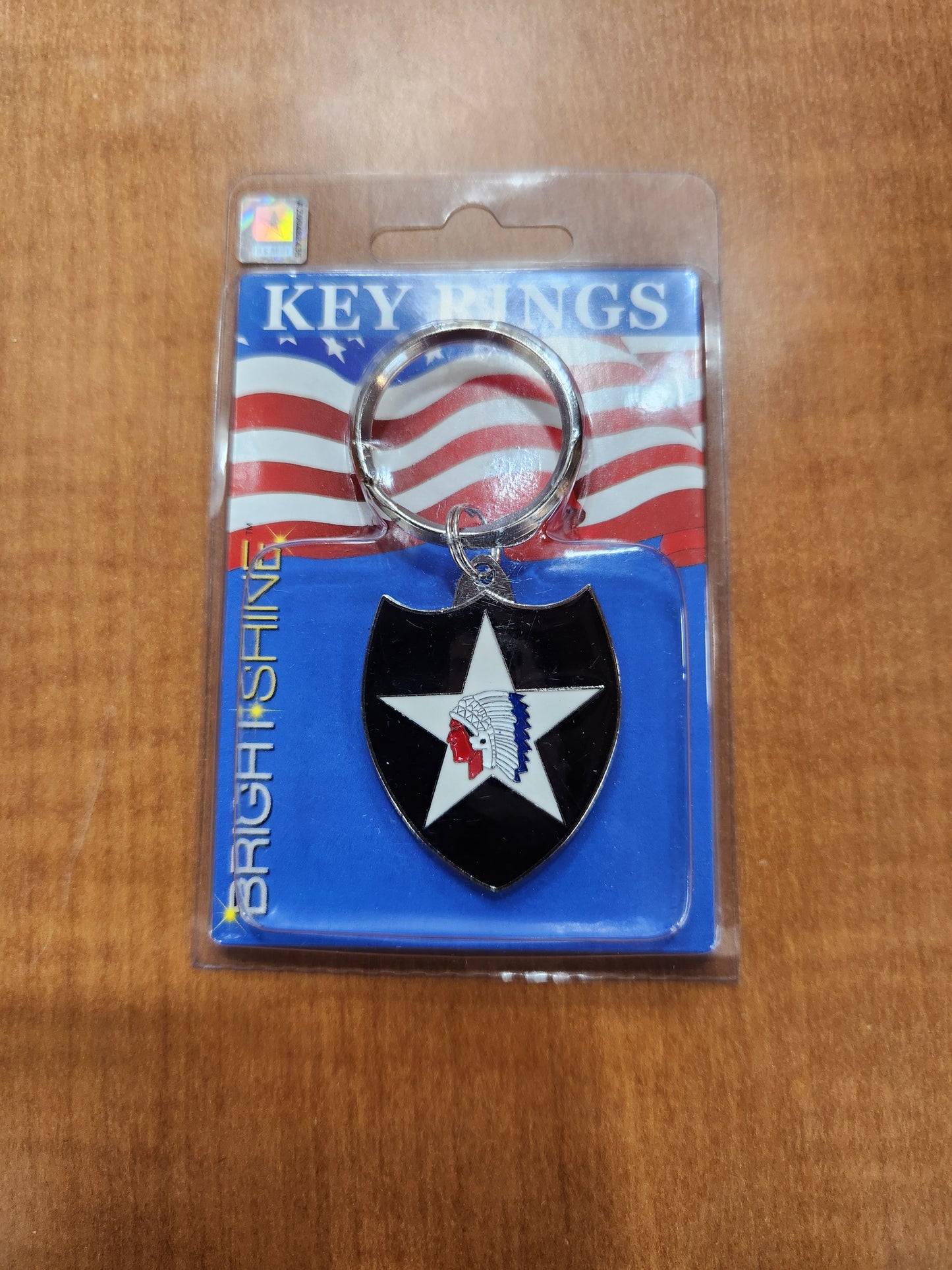 2ID metal keychain