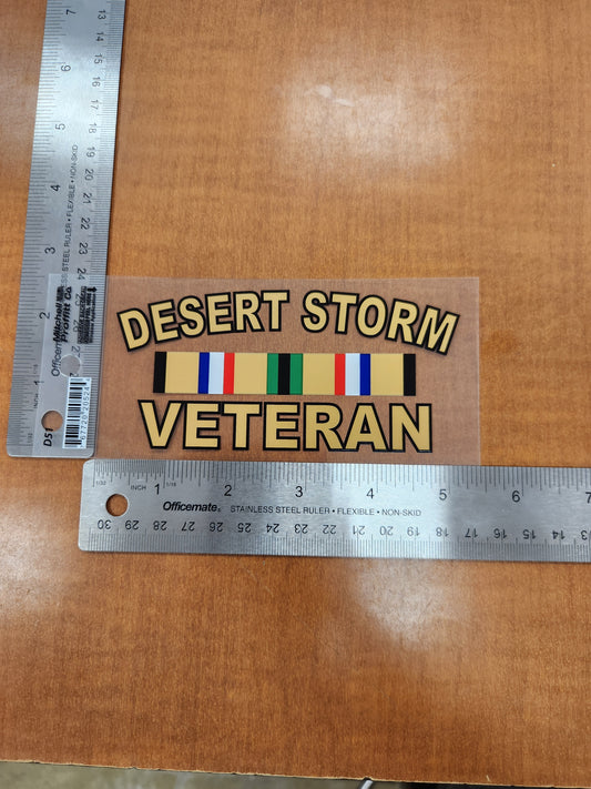 Desert storm veteran w/ribbon transparent