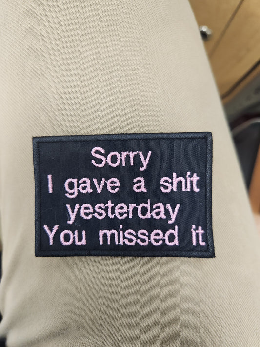 Sorry I gave a shit