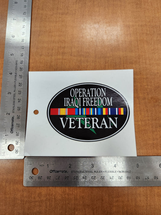 Operation Iraqi freedom veteran oval