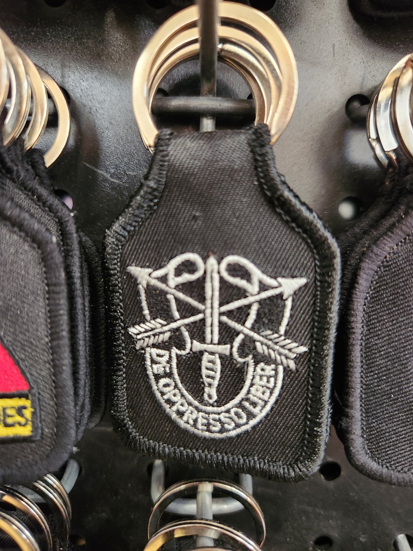 Special forces embroidered key chain