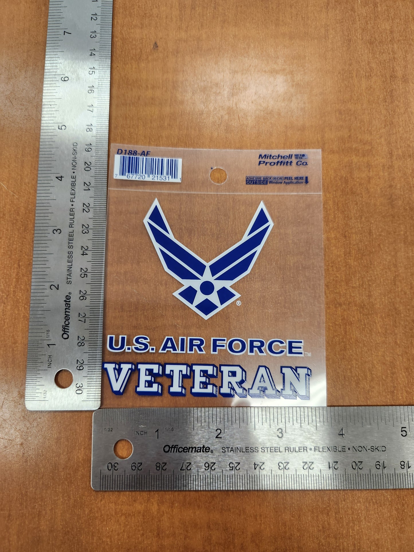 Airforce veteran square transparent