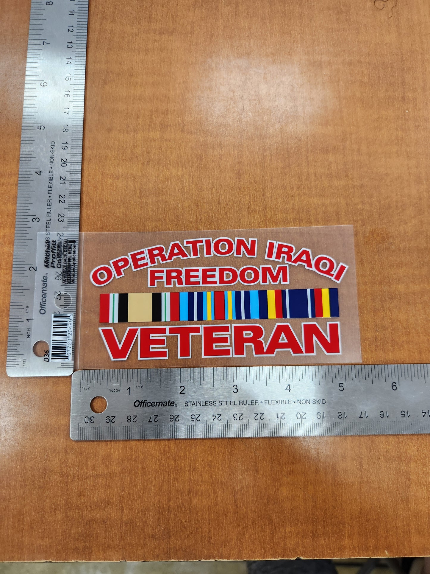 Operation Iraqi freedom veteran ribbon transparent