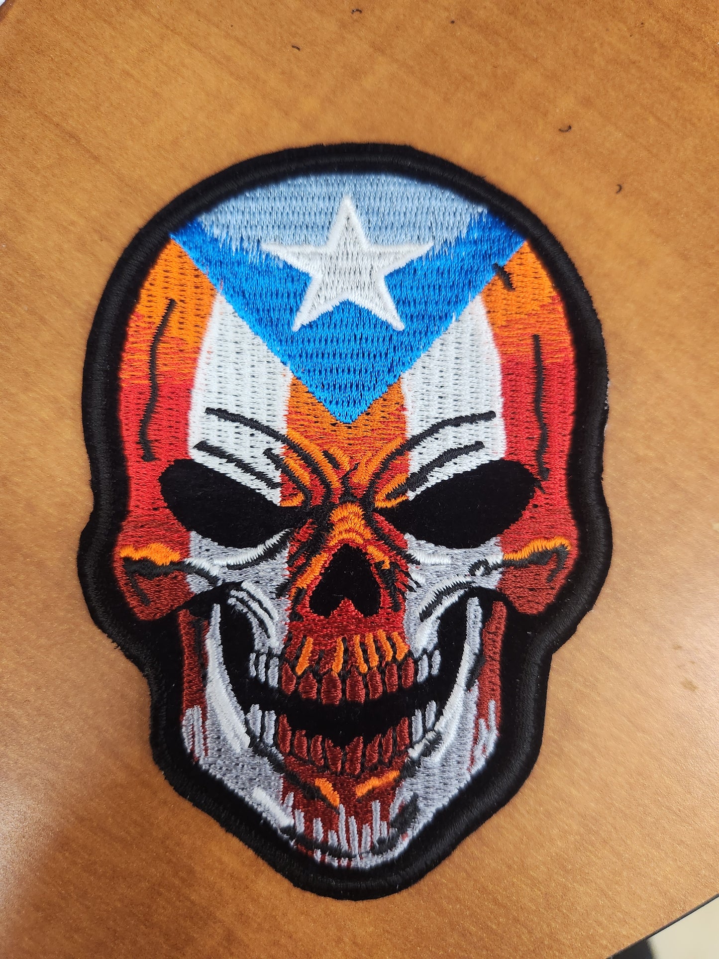Puerto rico skull patch