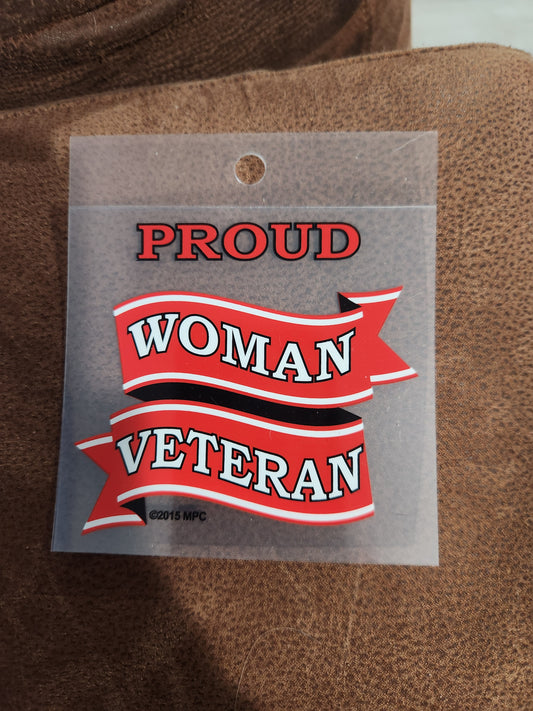 Proud woman veteran