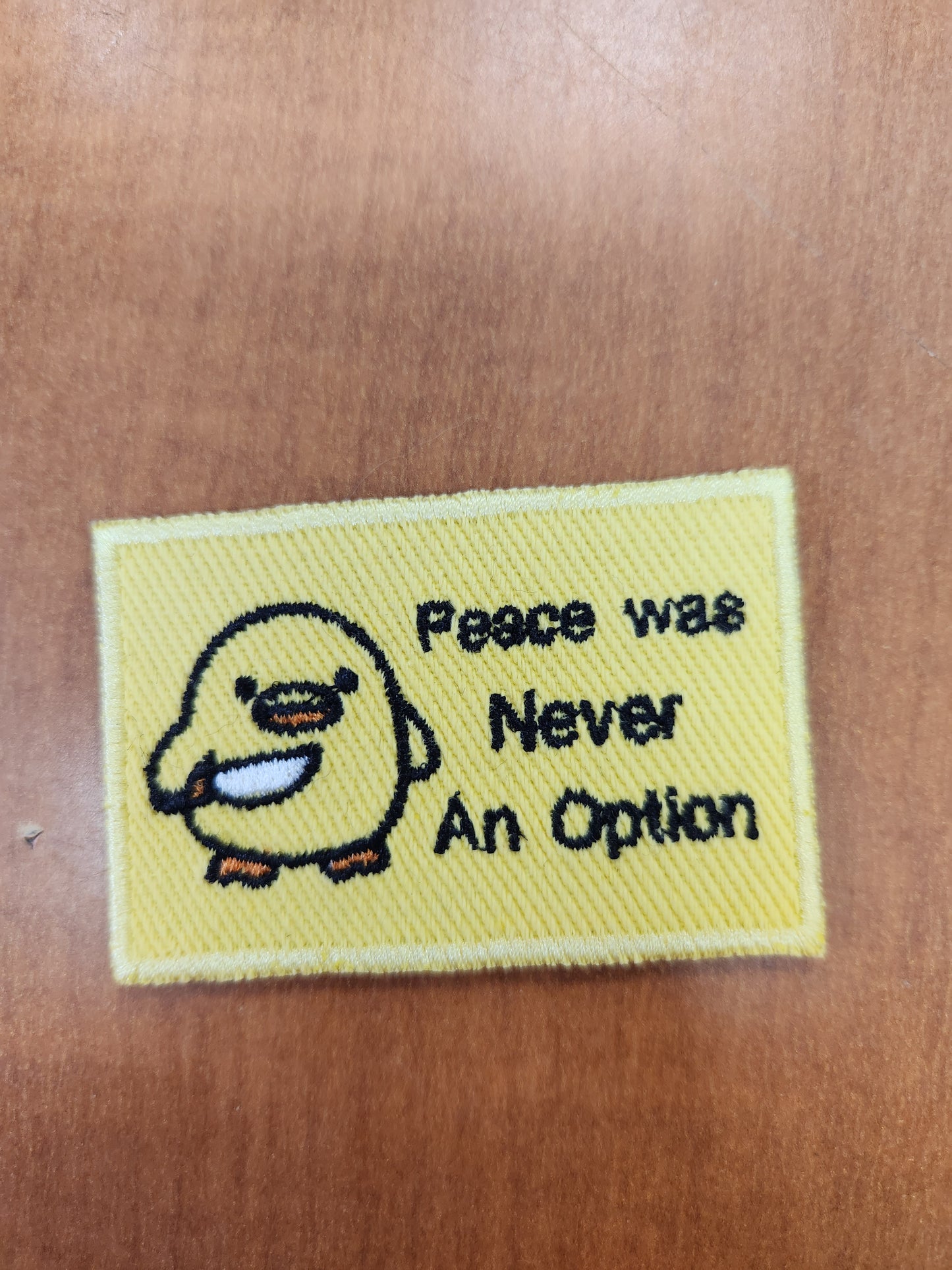 Peace was never and option