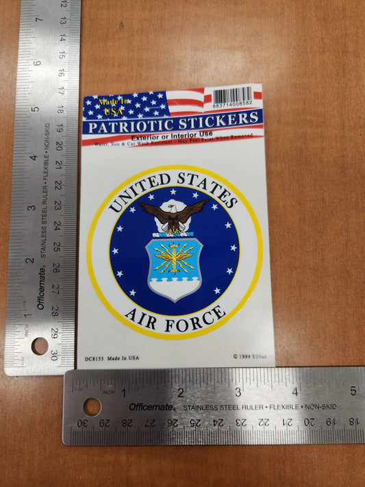 Airforce crest circle sticker